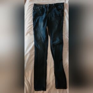 ALLOY Women's Deep Indigo Skinny Jeans